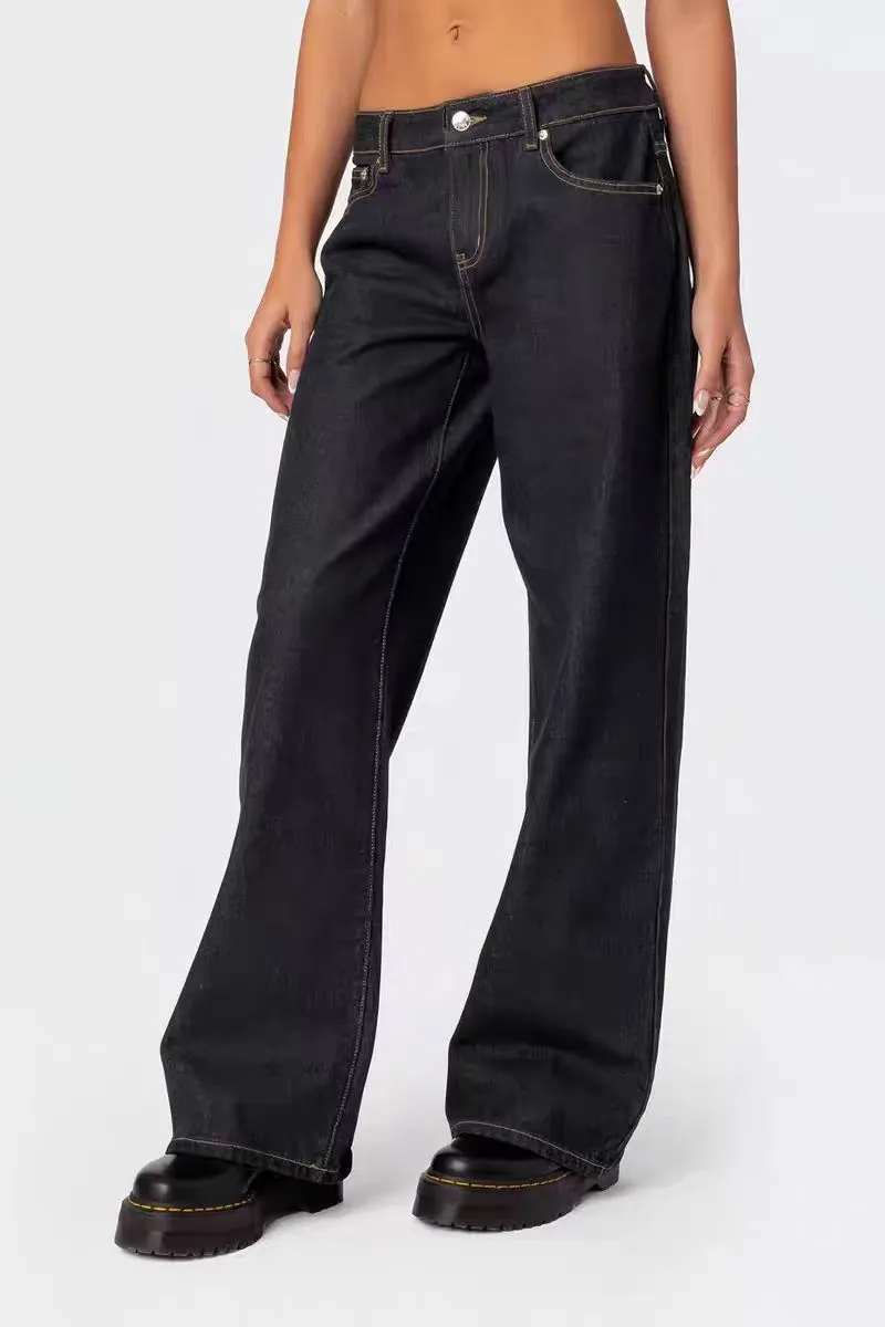Low Waist Wide Leg Jeans