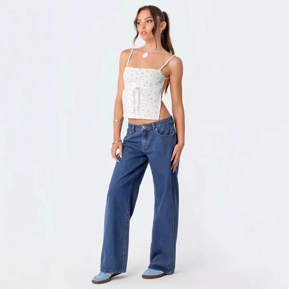 Low Waist Wide Leg Jeans