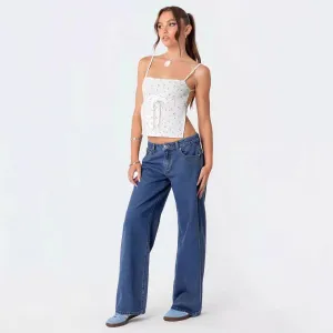Low Waist Wide Leg Jeans
