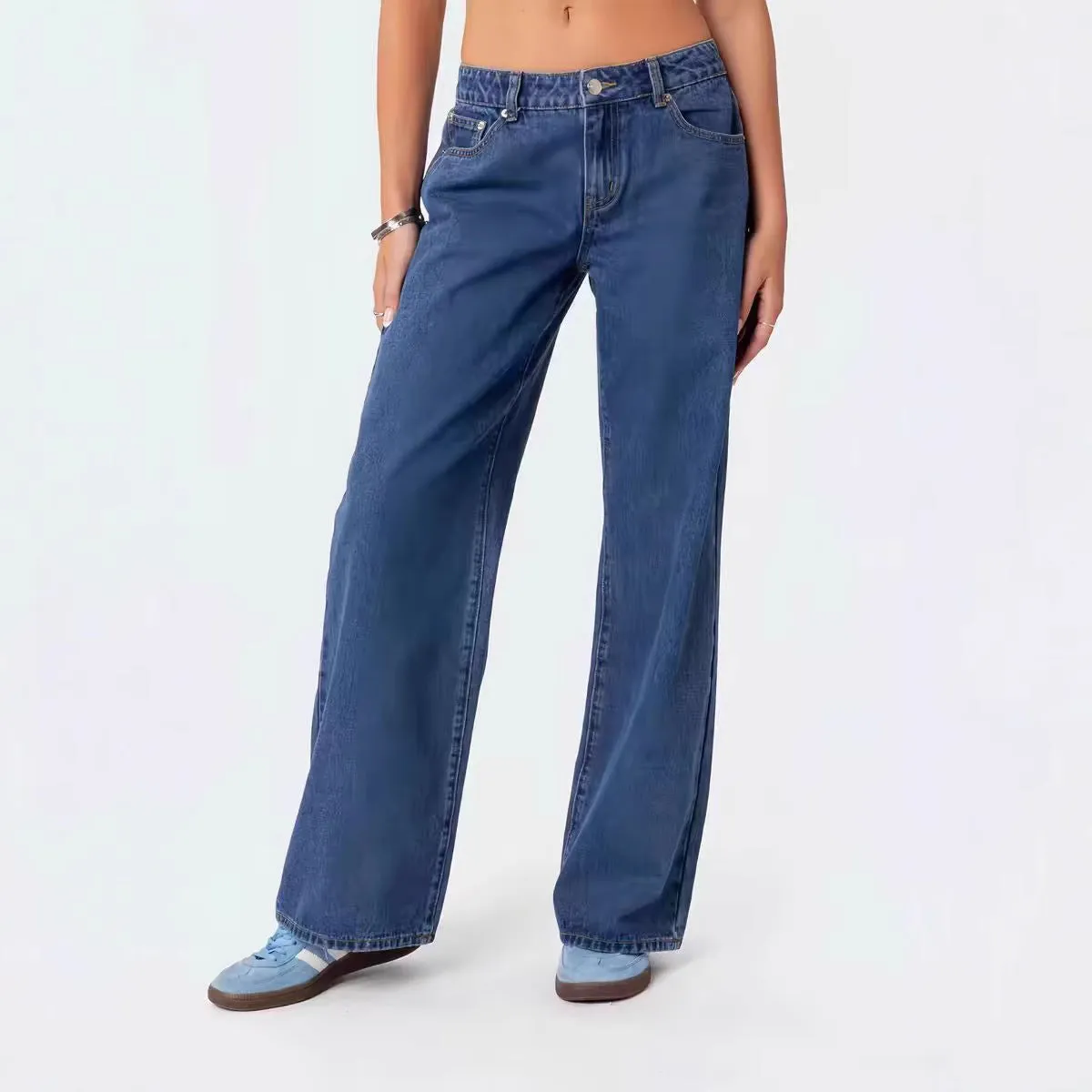 Low Waist Wide Leg Jeans