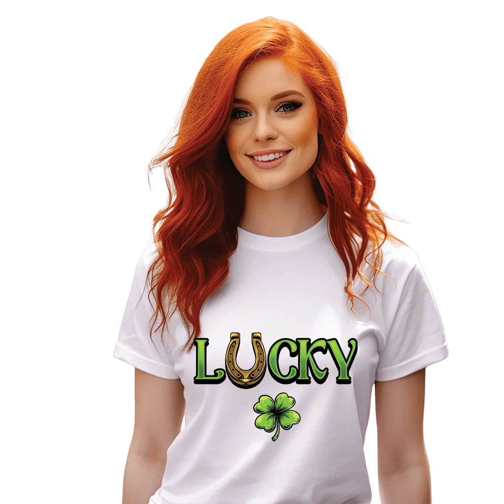 Lucky & Lucky F*ucker St Patricks Day Drinking Shirts