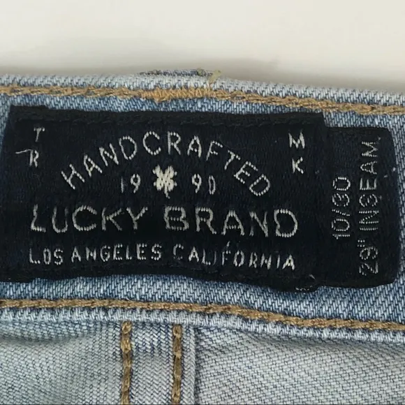 Lucky Brand Charlie Skinny Light Wash Jeans Sz 10