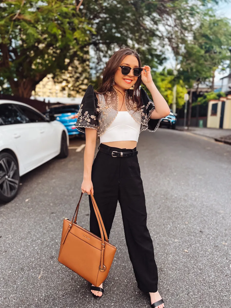 Luisa Mestiza Bolero (Black)