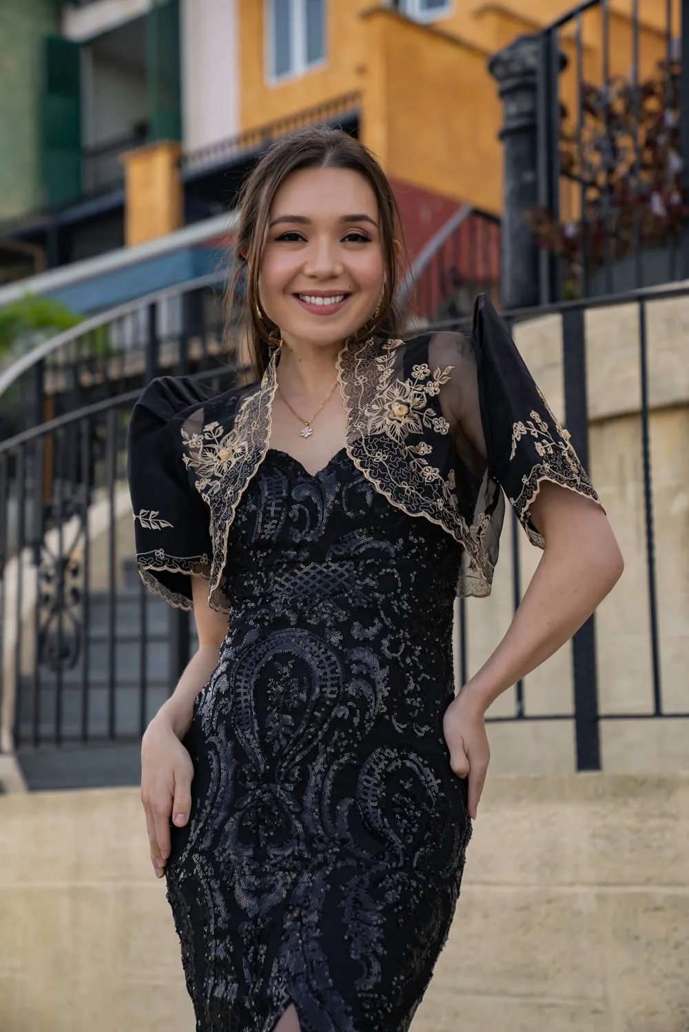 Luisa Mestiza Bolero (Black)
