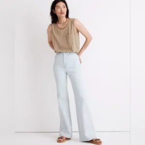 Madewell 11&quot; High-Rise Flare Jeans In Hanford Wash: Welt Pockert Edition