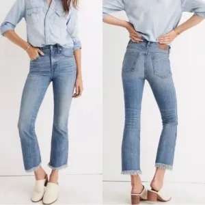 Madewell Cali-Demi Boot Leg Jeans Women's Size 33