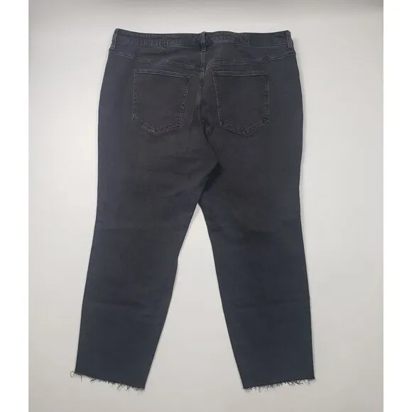 Madewell Plus Mid-Rise Stovepipe Jeans in Armand Wash: Raw-Hem Edition Size 24W