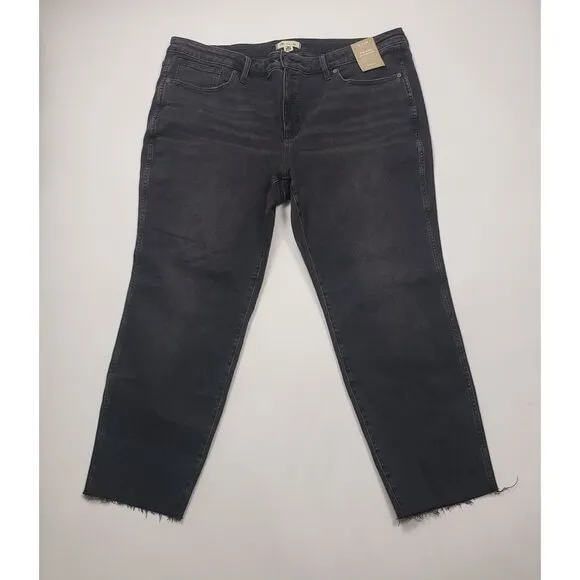 Madewell Plus Mid-Rise Stovepipe Jeans in Armand Wash: Raw-Hem Edition Size 24W