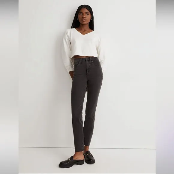 Madewell Stovepipe Jeans in Banberry Wash: Raw-Hem Edition
