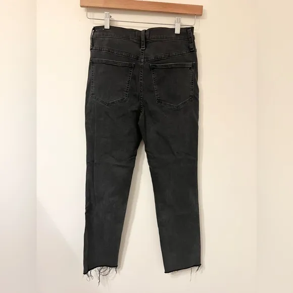 Madewell Stovepipe Jeans in Banberry Wash: Raw-Hem Edition