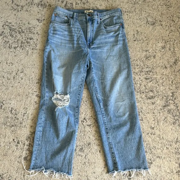 Madewell The Perfect Vintage Straight Jeans Light Wash Size 32