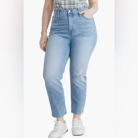 Madewell The Perfect Vintage Straight Jeans Light Wash Size 32