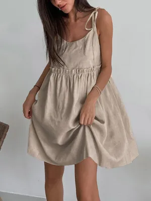 Maica - Preppy Sleeveless Mini Dress
