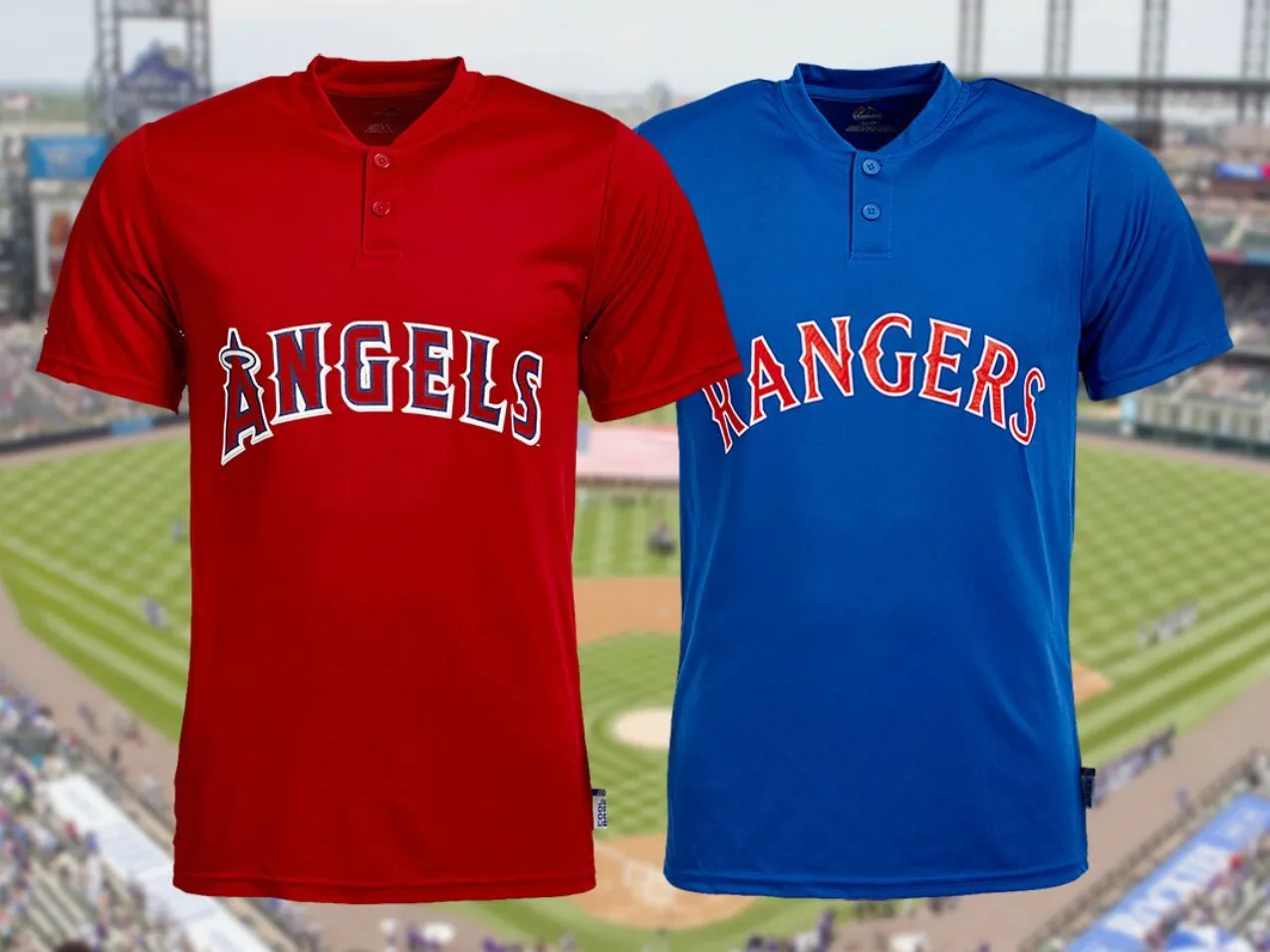 Majestic Men’s MLB Baseball Team T-Shirts and Henleys
