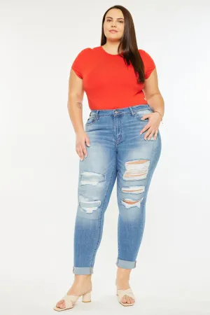 Marimar  Mid Rise Ankle Skinny Jeans (Plus Size)
