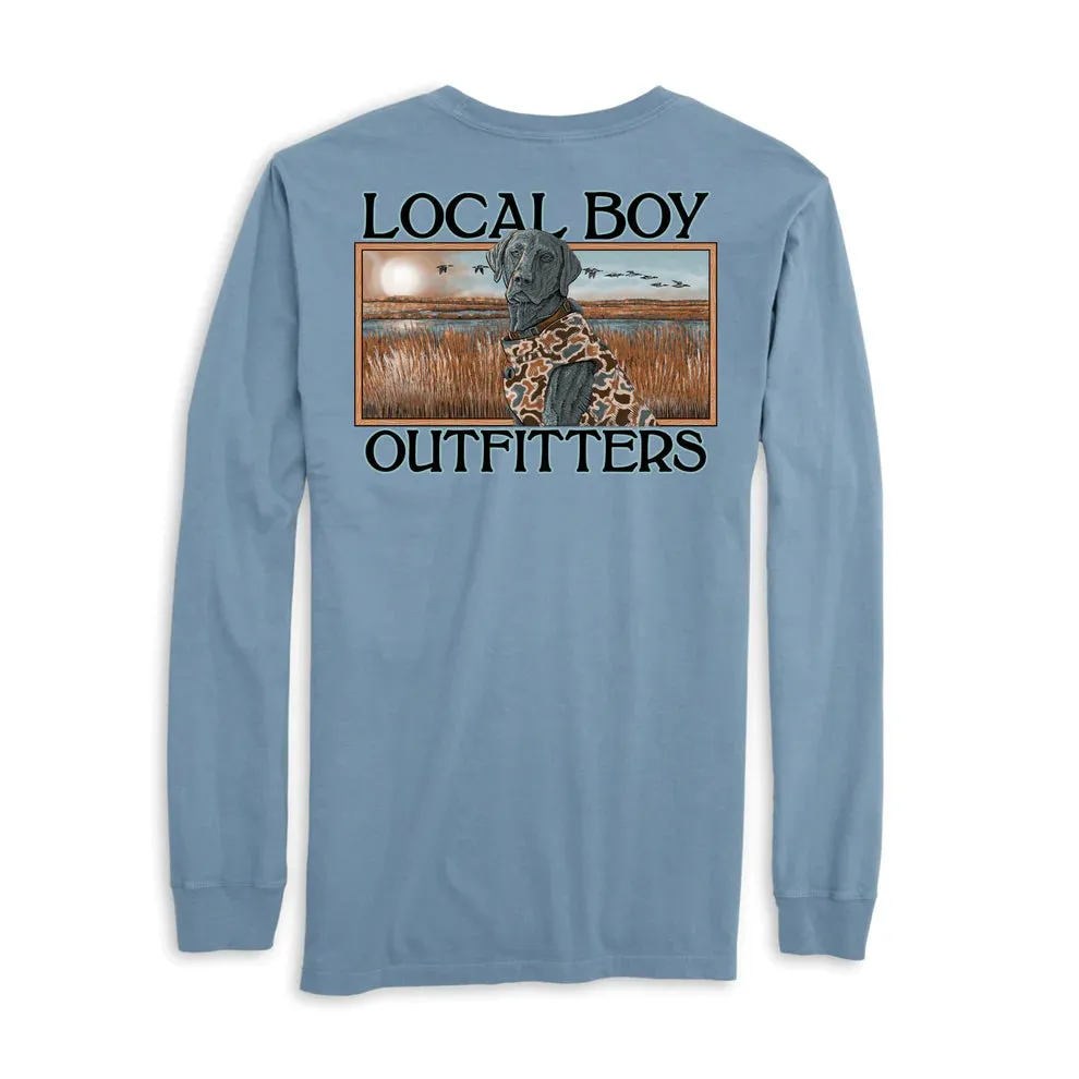 Marsh Dog Long Sleeve Tee, Slate