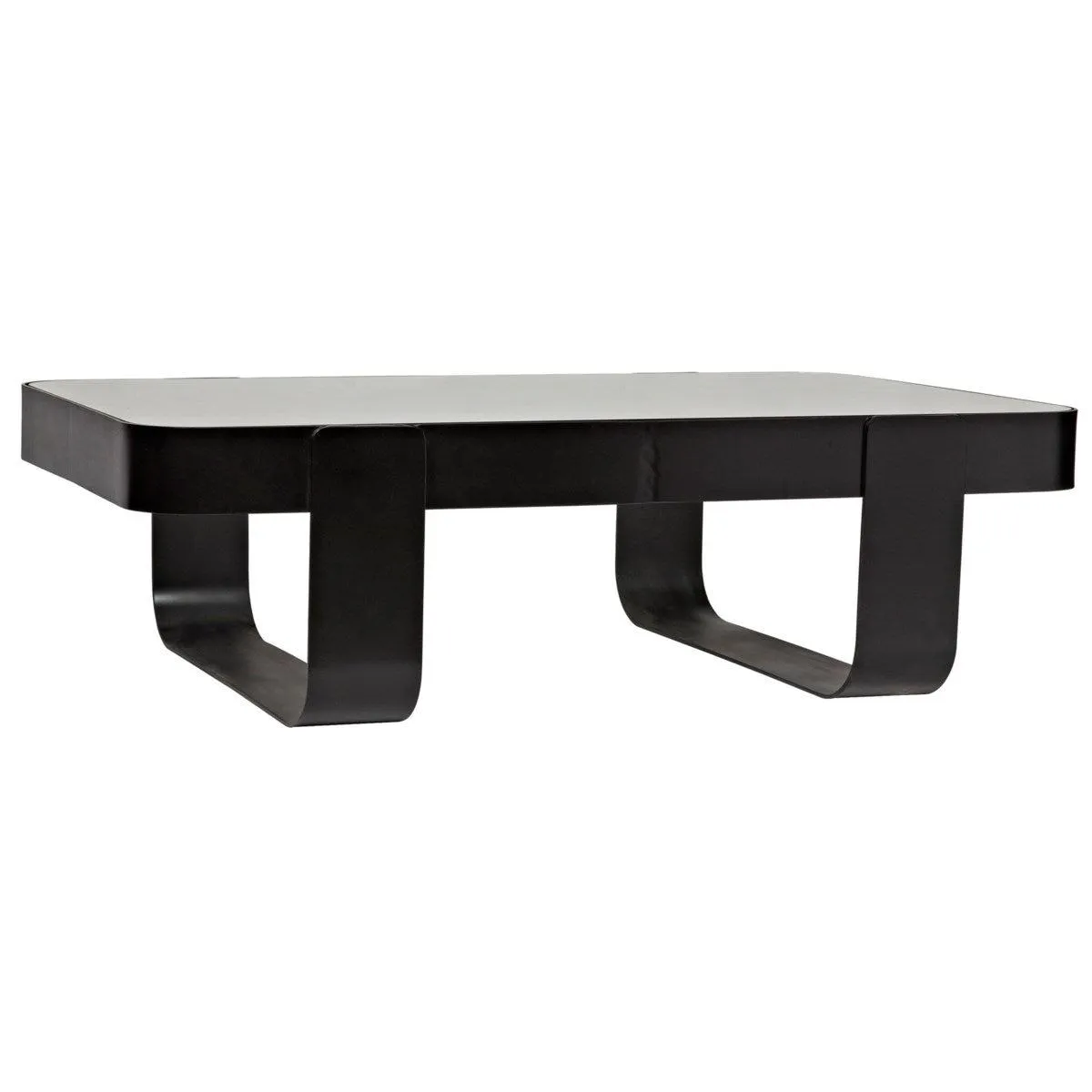 Marshall Coffee Table, Black Steel
