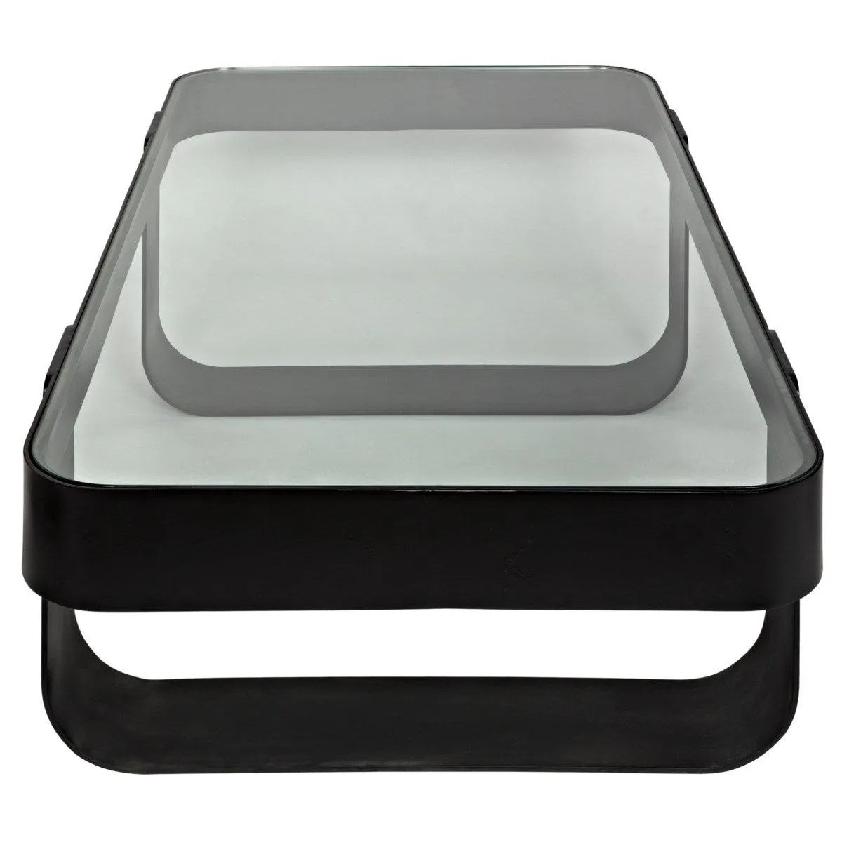 Marshall Coffee Table, Black Steel