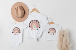 Matching Mama & Mini Rainbow T-shirts