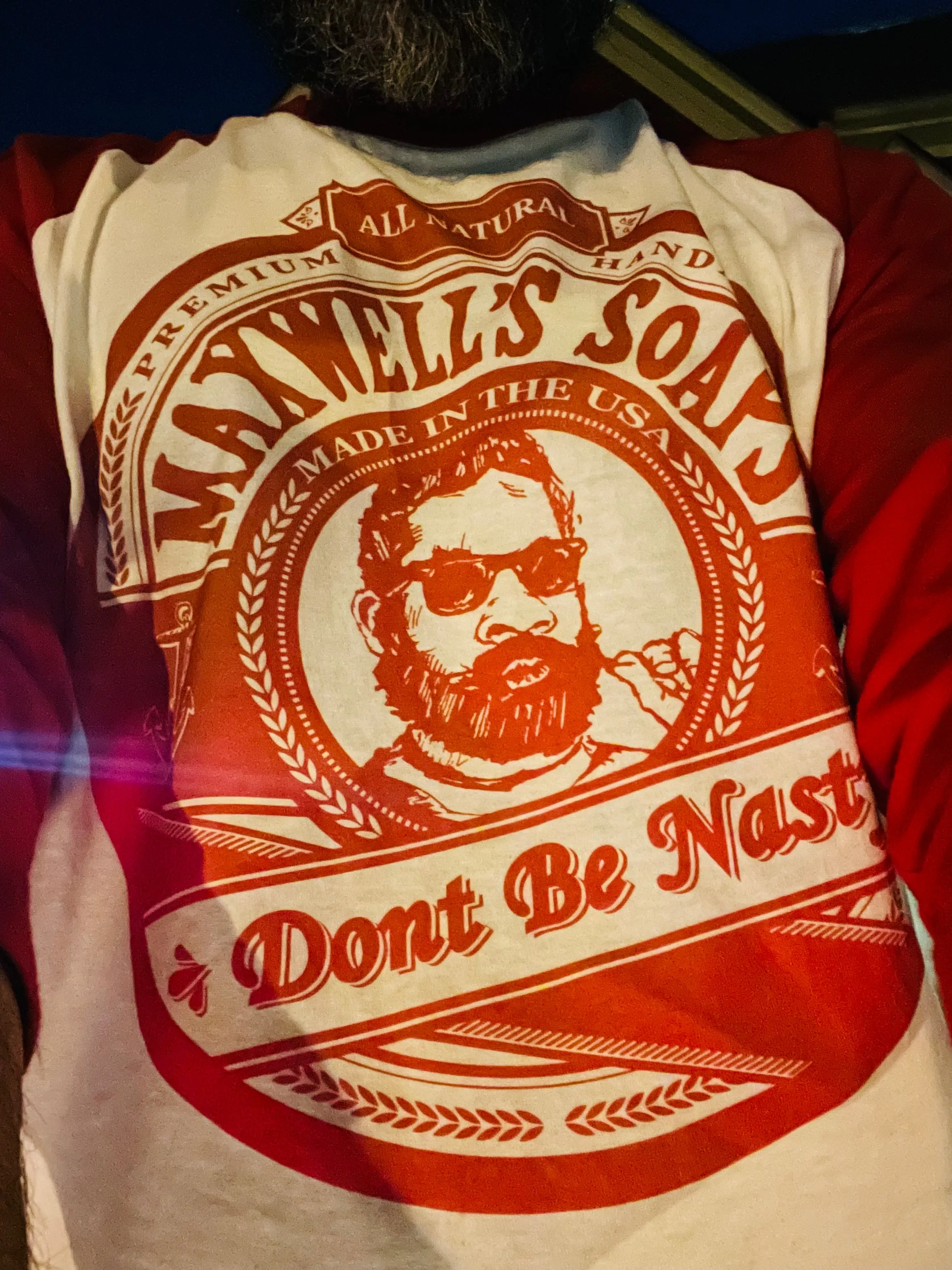 Maxwell’s Soap’s SpaceCowboy Promotion RED Friday Shirt