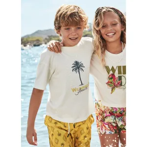 Mayoral Older Boys T-Shirt 6009 Cream
