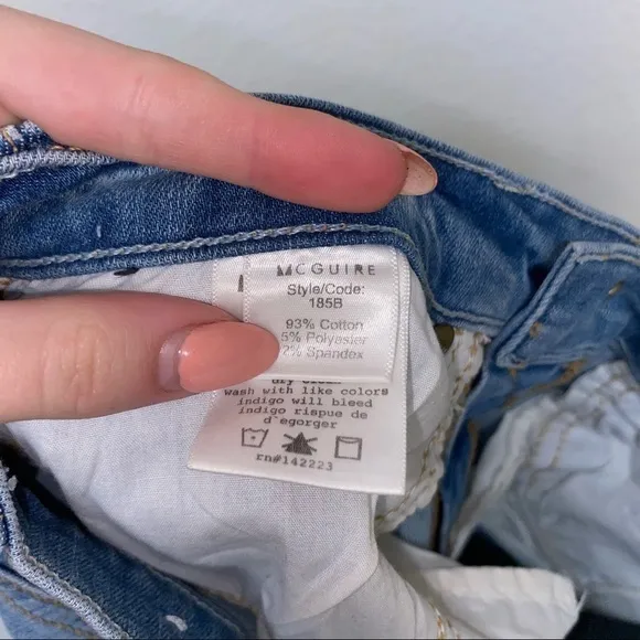McGuire Newton Skinny High Rise Light Wash Jeans