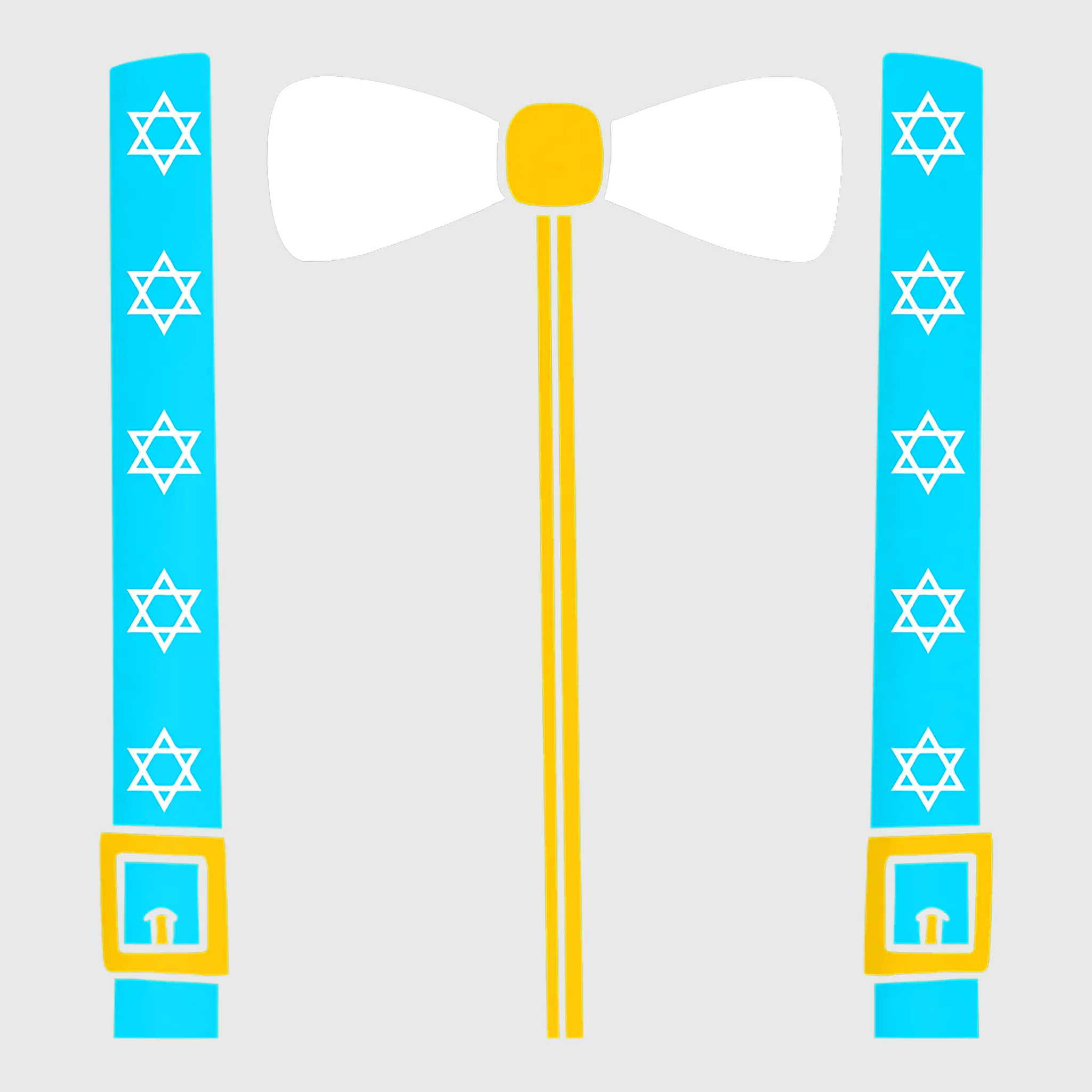 Menorah Celebration Bow Tie Transfer