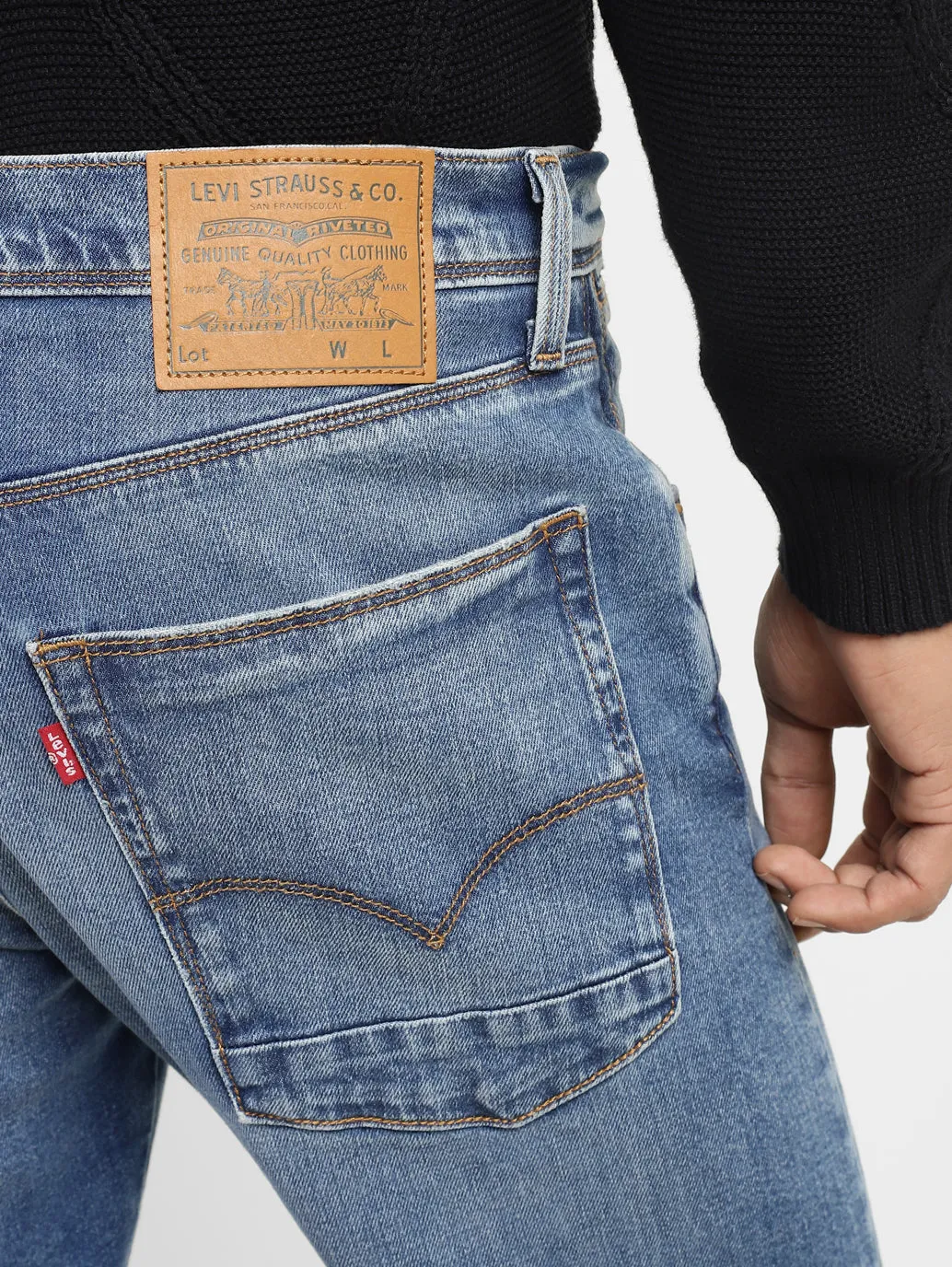 Men's 512 Blue Tapered Fit Mid Rise Jeans