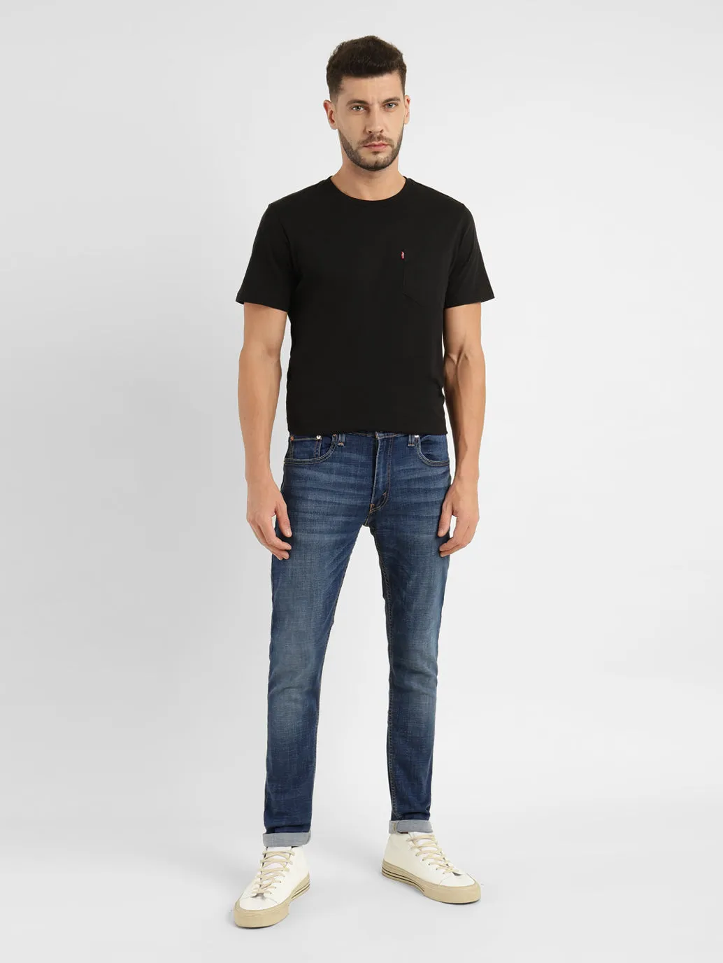 Men's 512 Blue Tapered Fit Mid Rise Jeans