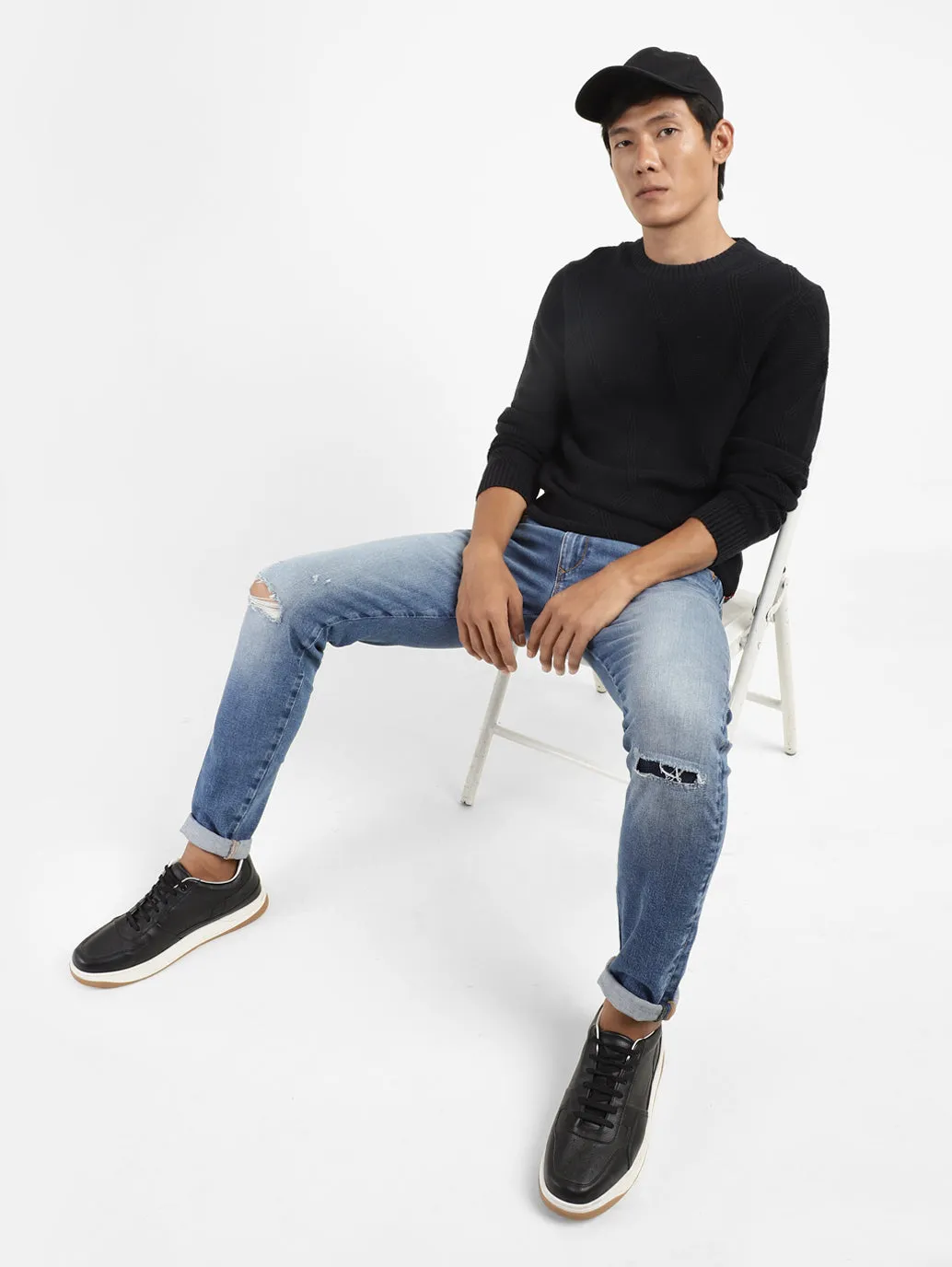 Men's 512 Blue Tapered Fit Mid Rise Jeans