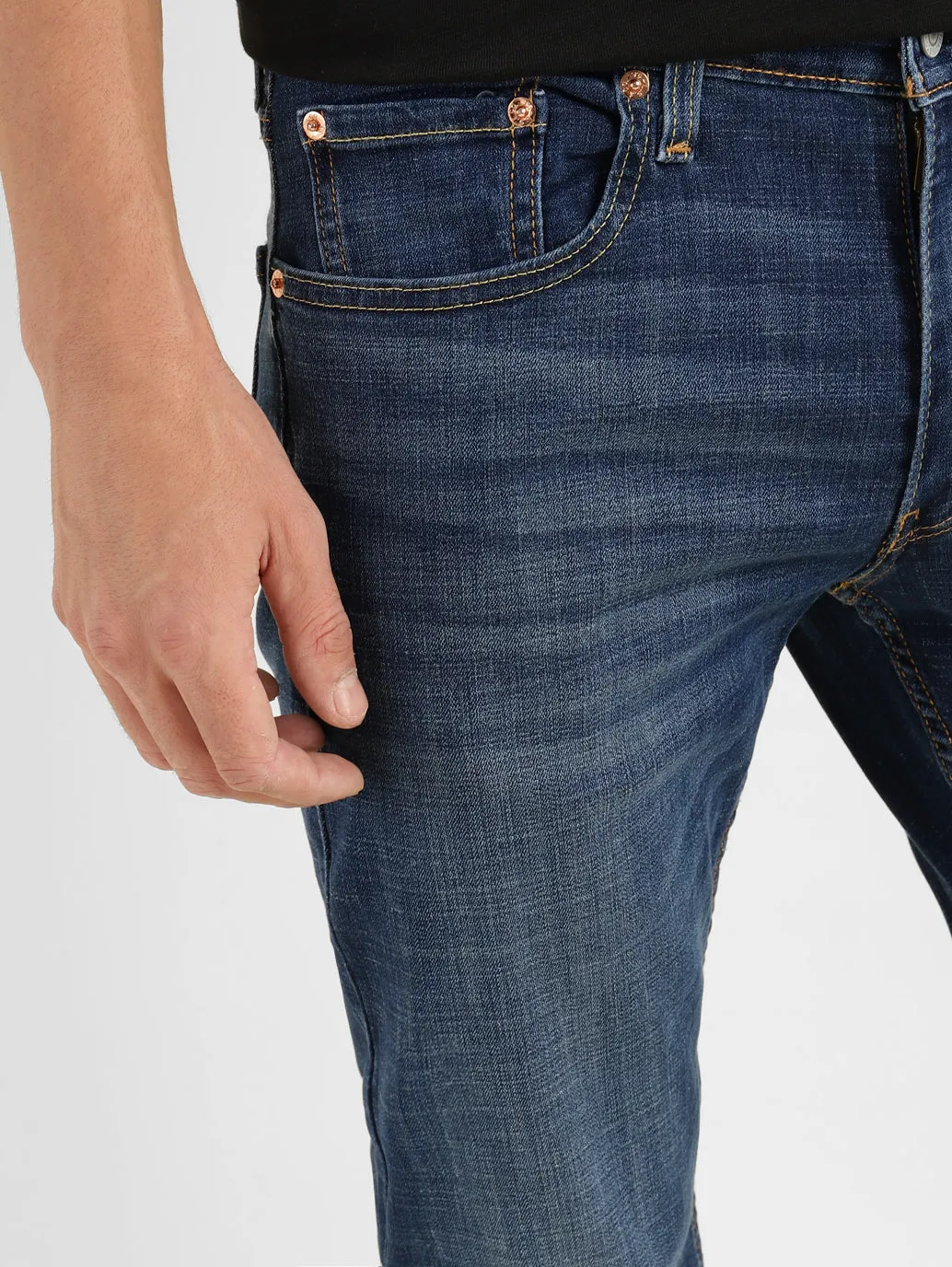 Men's 512 Blue Tapered Fit Mid Rise Jeans