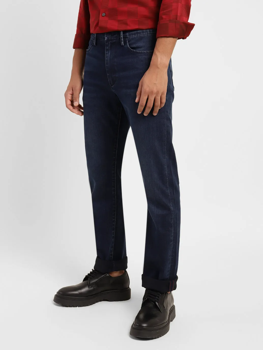 Men's 513 Blue Slim Fit Mid Rise Jeans