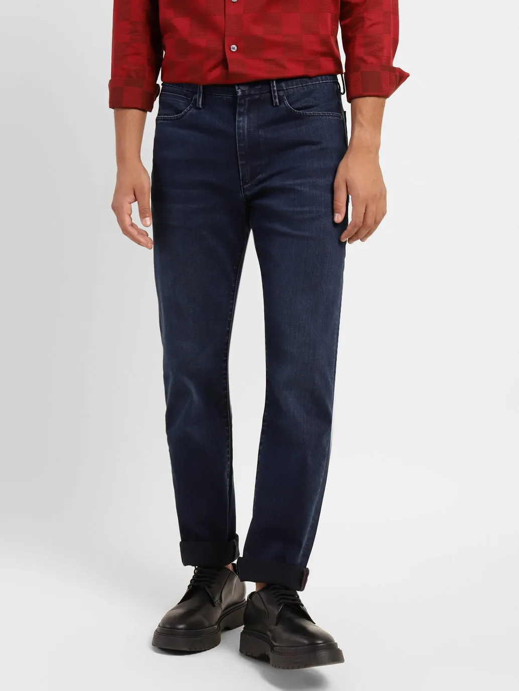 Men's 513 Blue Slim Fit Mid Rise Jeans