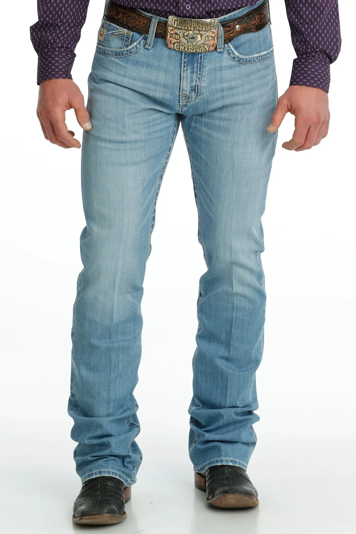 Men's Cinch Light Stonewash Ian Jeans in Performance Denim