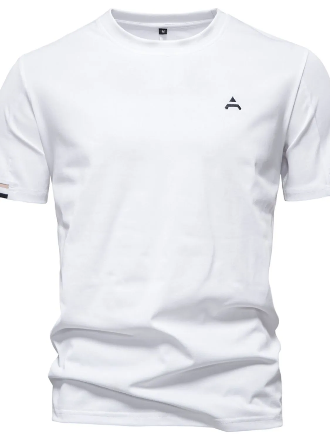 Men's Embroidered Round Neck T-Shirt