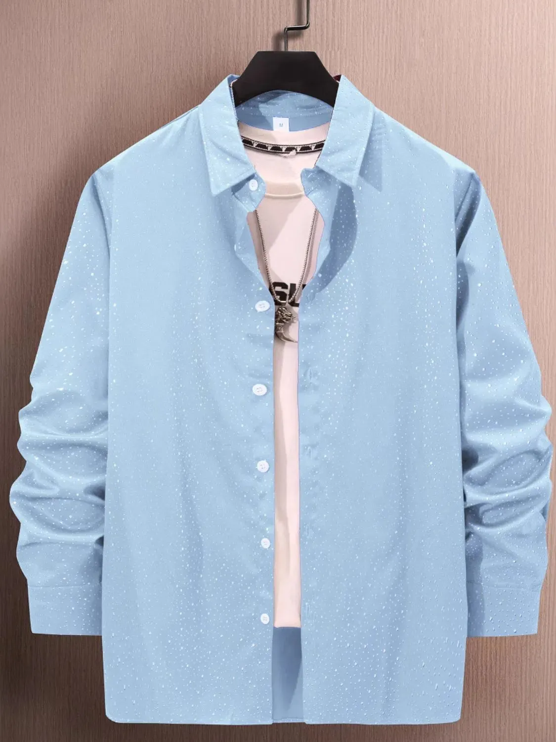 Men's Full Size Button Up Long Sleeve Shirt Plus Size