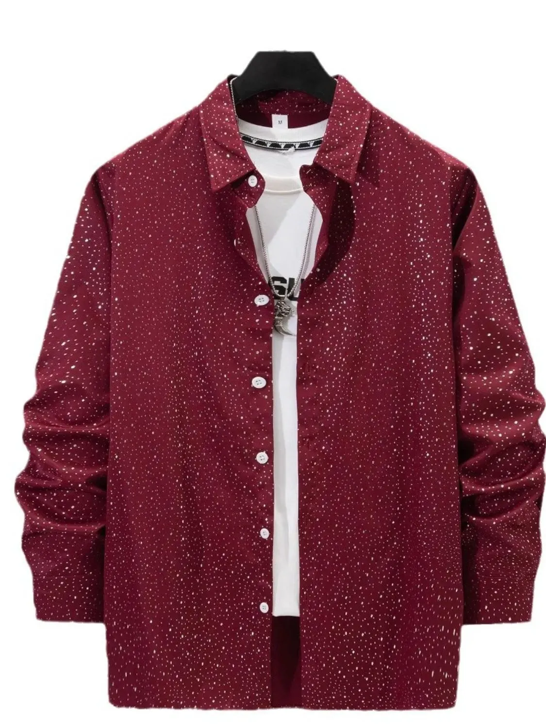 Men's Full Size Button Up Long Sleeve Shirt Plus Size
