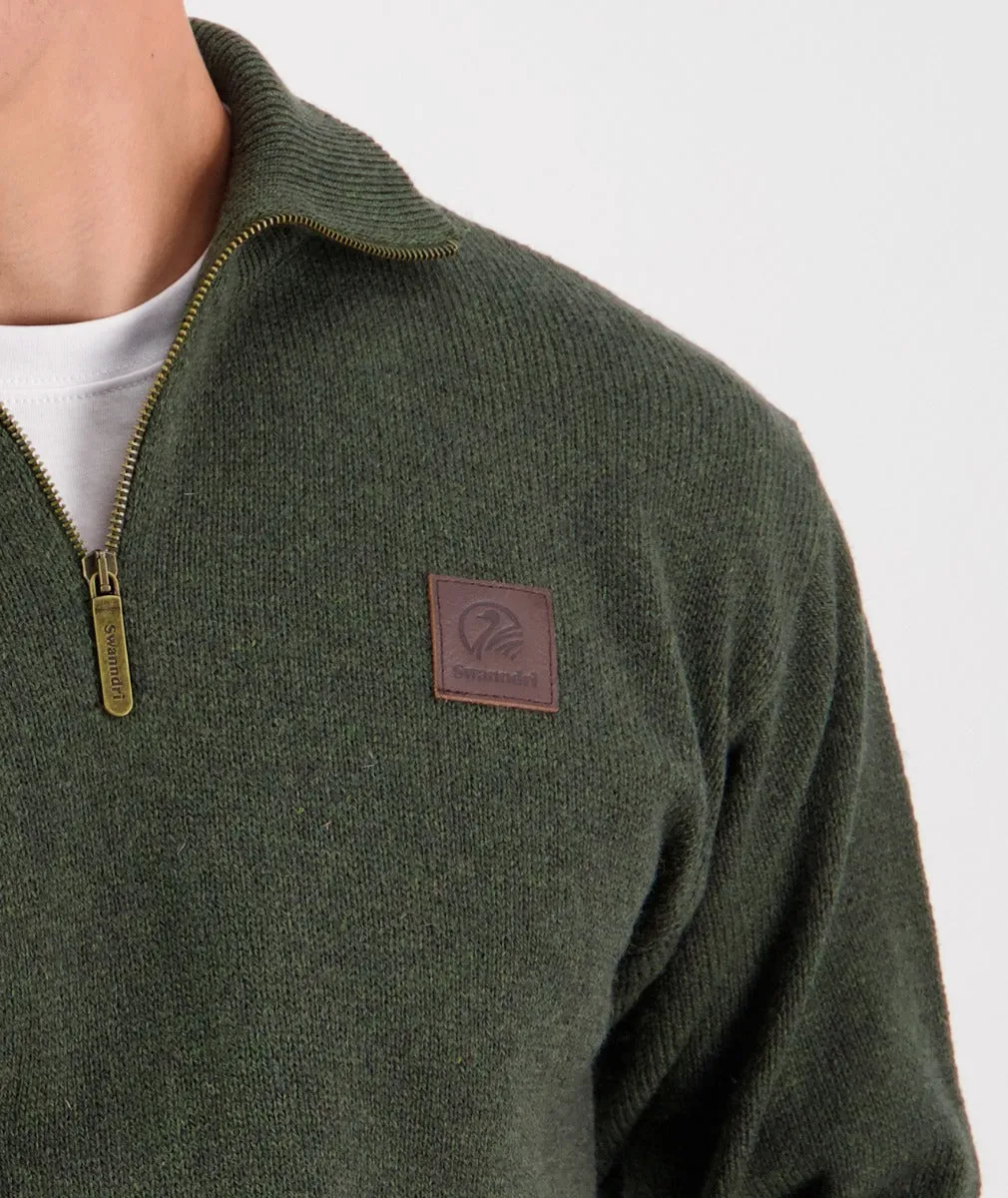 Men's Mariner Wool Zip Neck Sweater