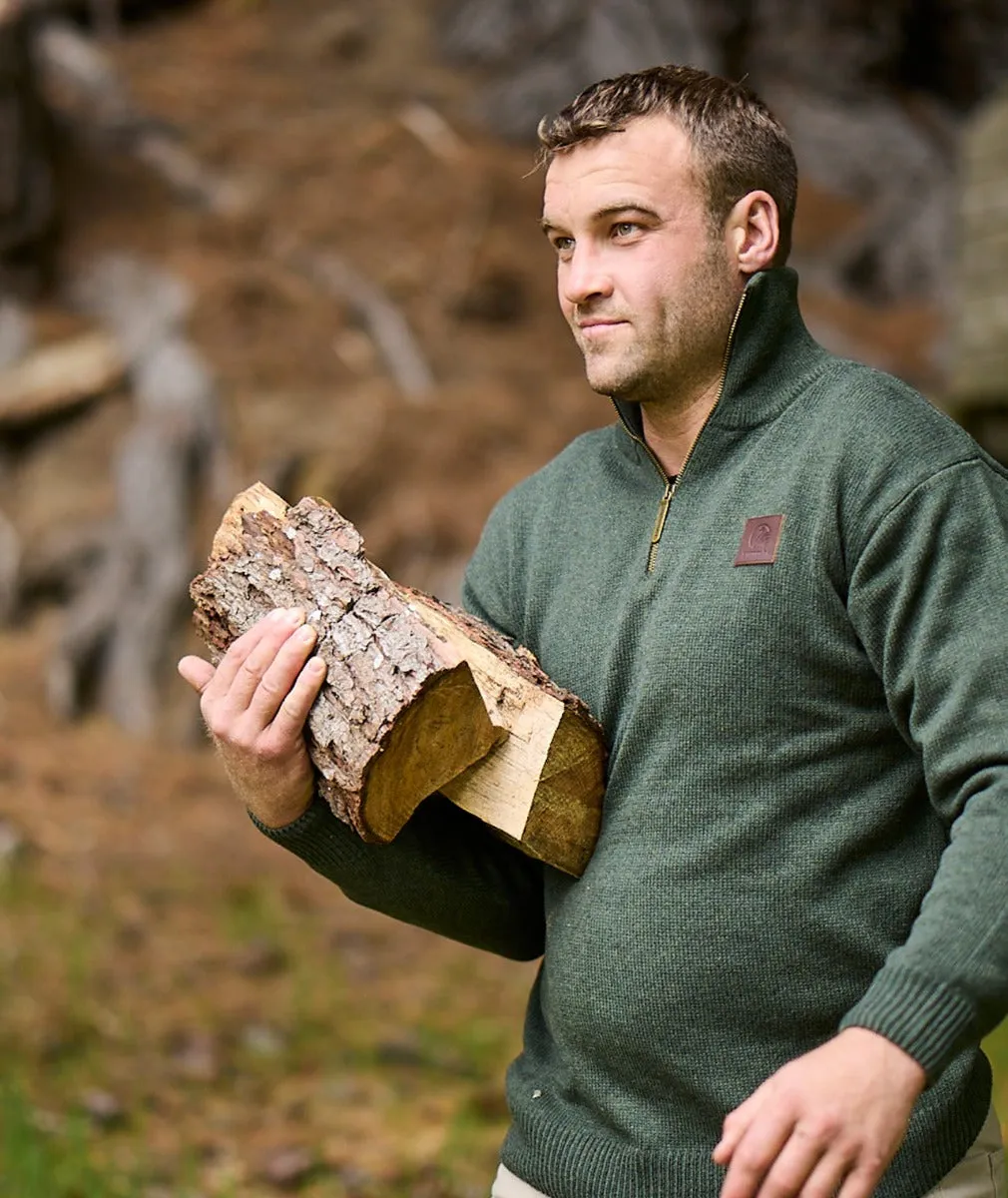 Men's Mariner Wool Zip Neck Sweater