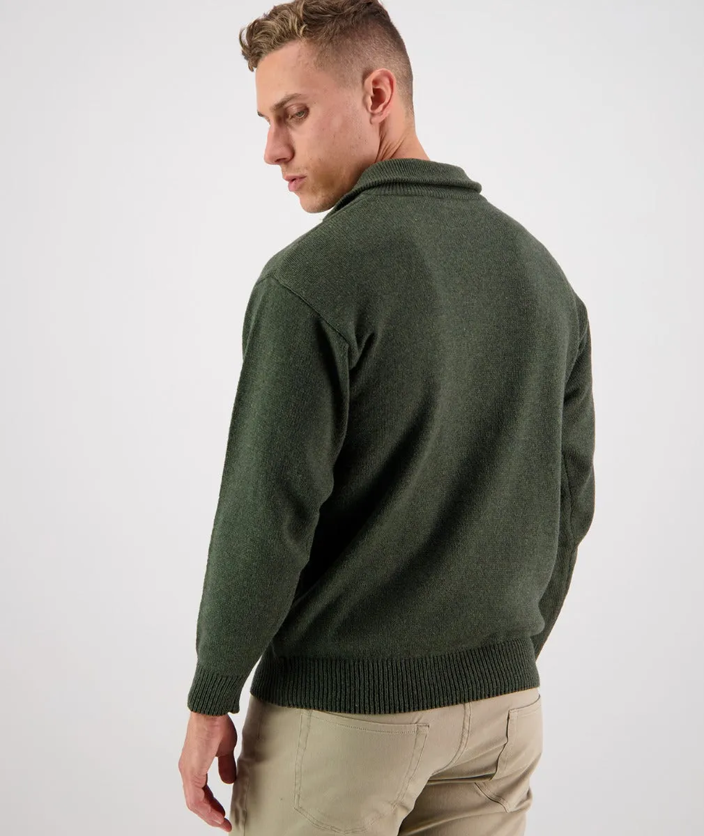 Men's Mariner Wool Zip Neck Sweater