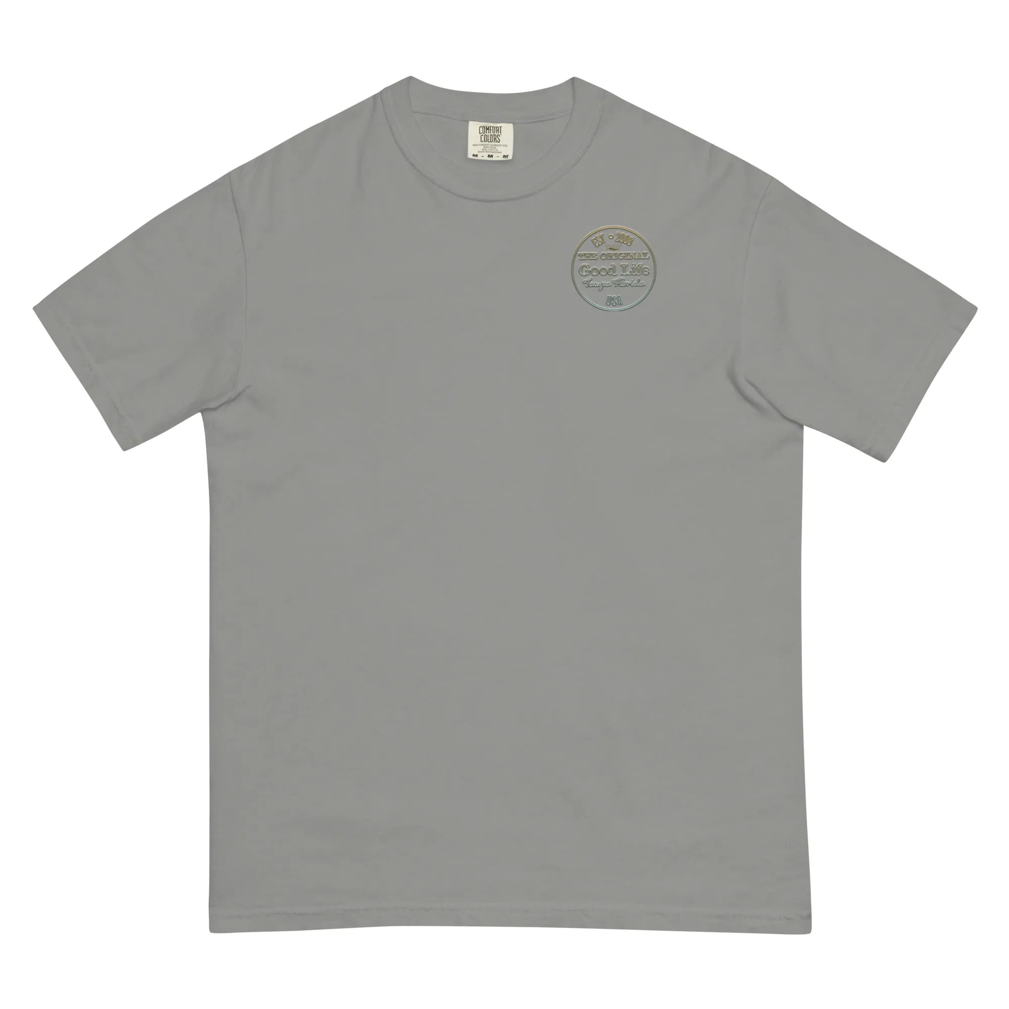 Mens Original Good Life Medallion Logo Comfort Colors Ringspun Premium Tee Shirt