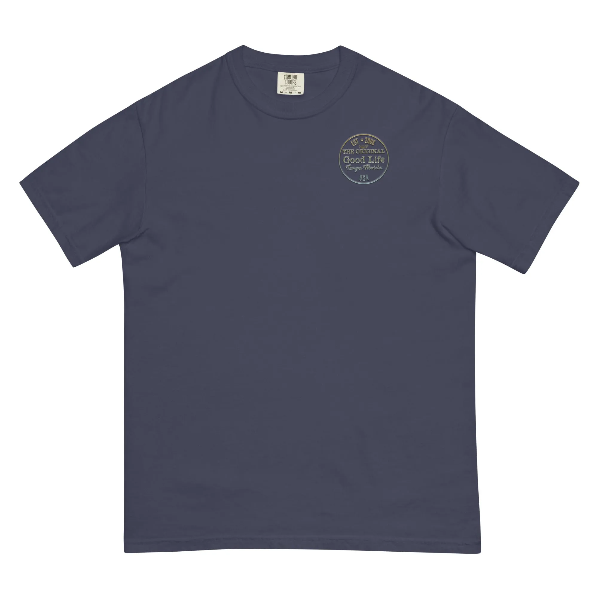 Mens Original Good Life Medallion Logo Comfort Colors Ringspun Premium Tee Shirt