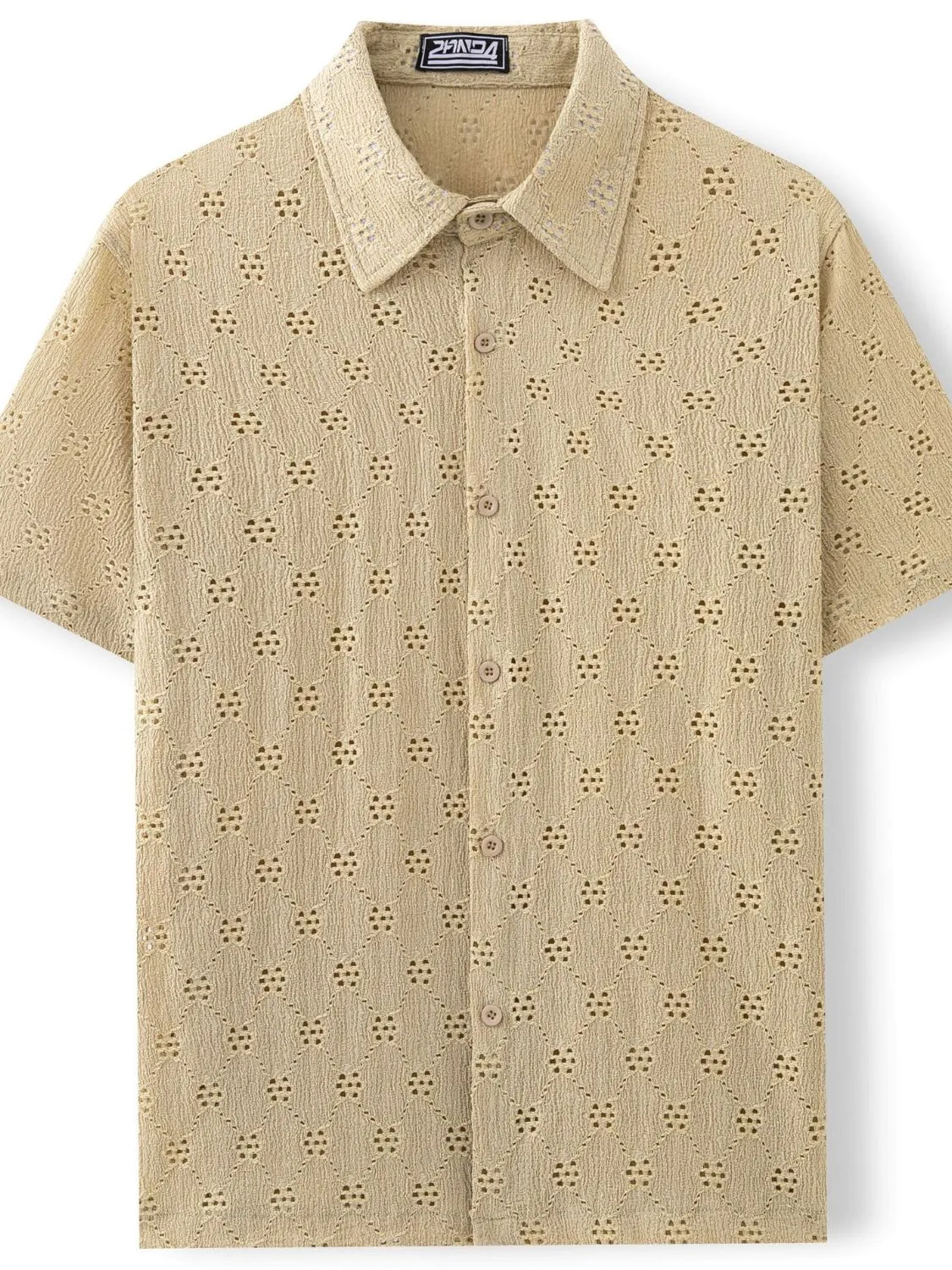 Men's Plus Size Button Down Short Sleeve Shirt