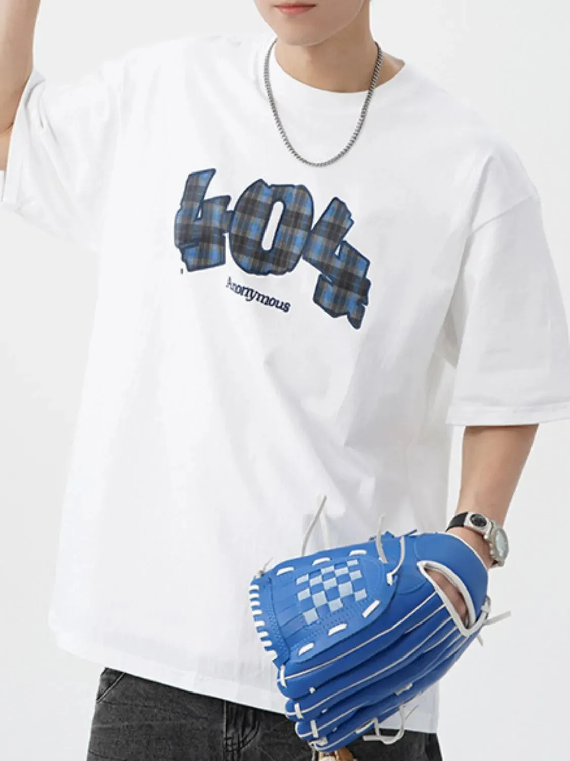 Men's Plus Size Round Neck Half Sleeve T-Shirt