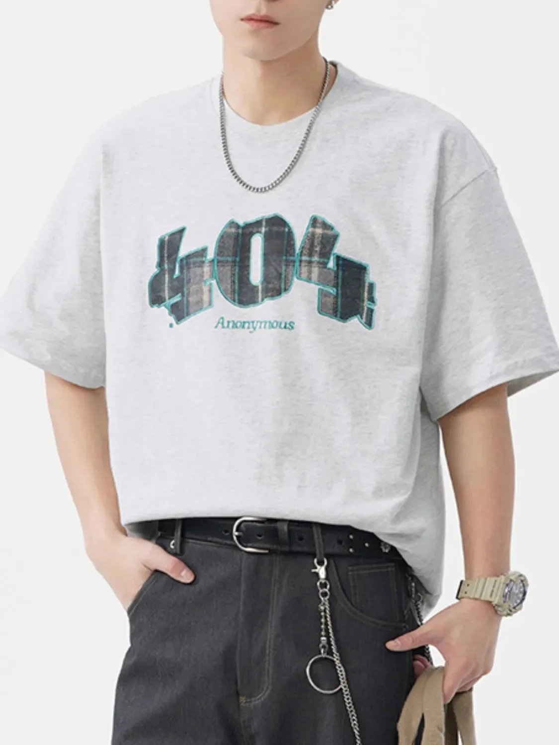 Men's Plus Size Round Neck Half Sleeve T-Shirt