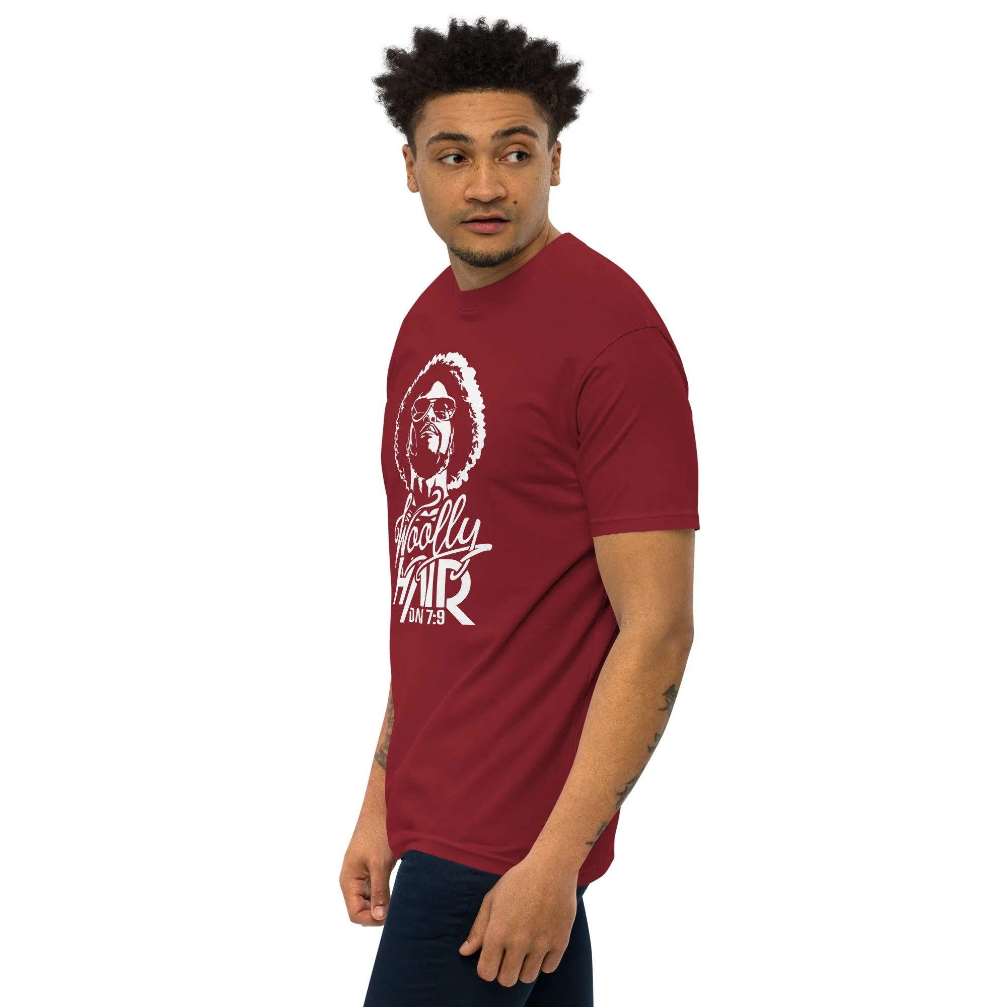 Men’s premium heavyweight Natural Woolly Man tee