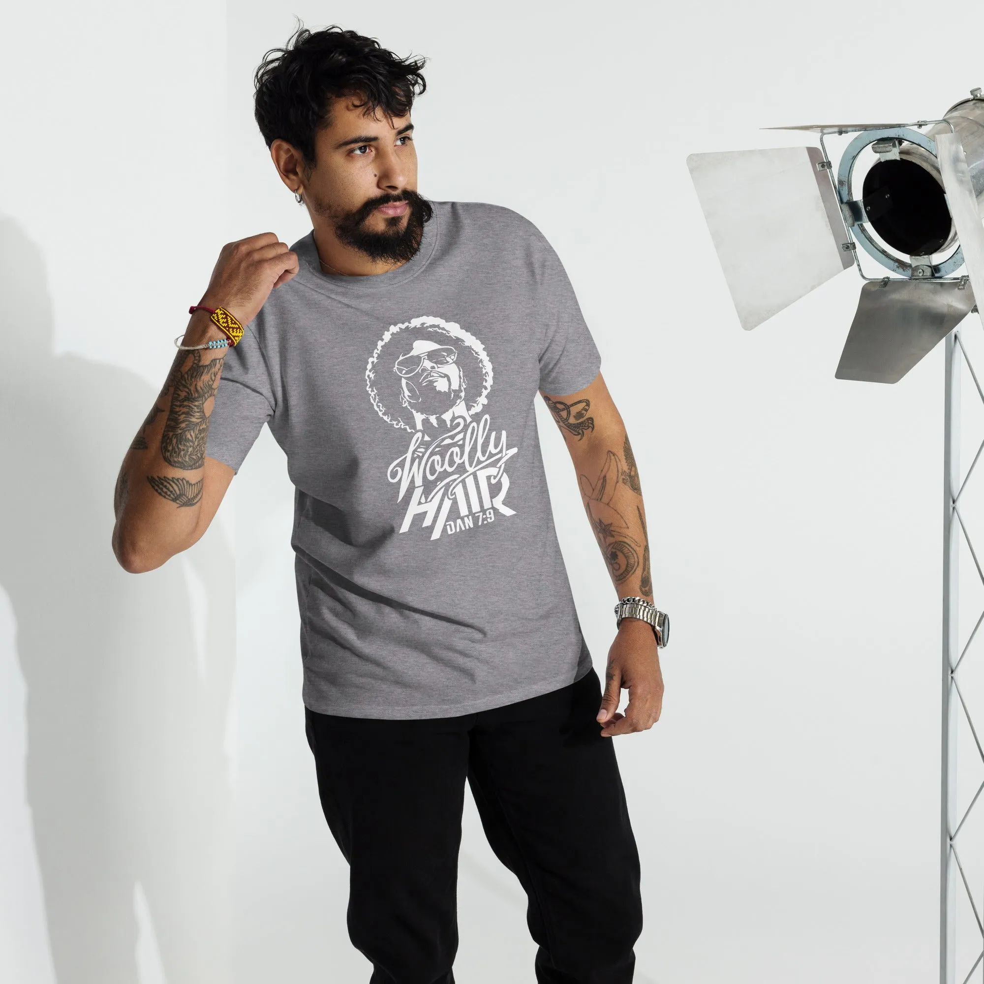 Men’s premium heavyweight Natural Woolly Man tee