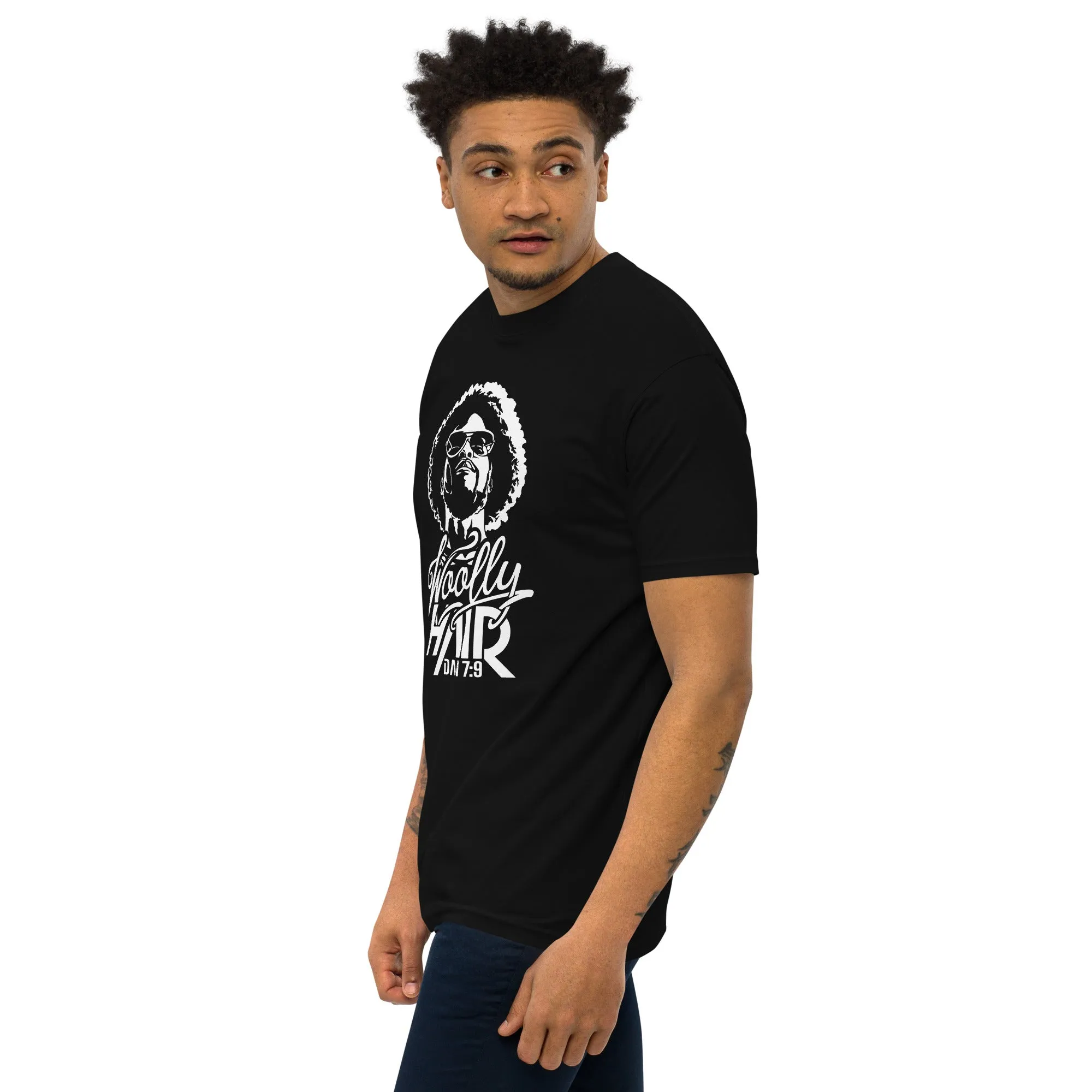 Men’s premium heavyweight Natural Woolly Man tee