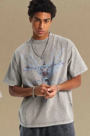 Men's Round Neck Graphic T-Shirt