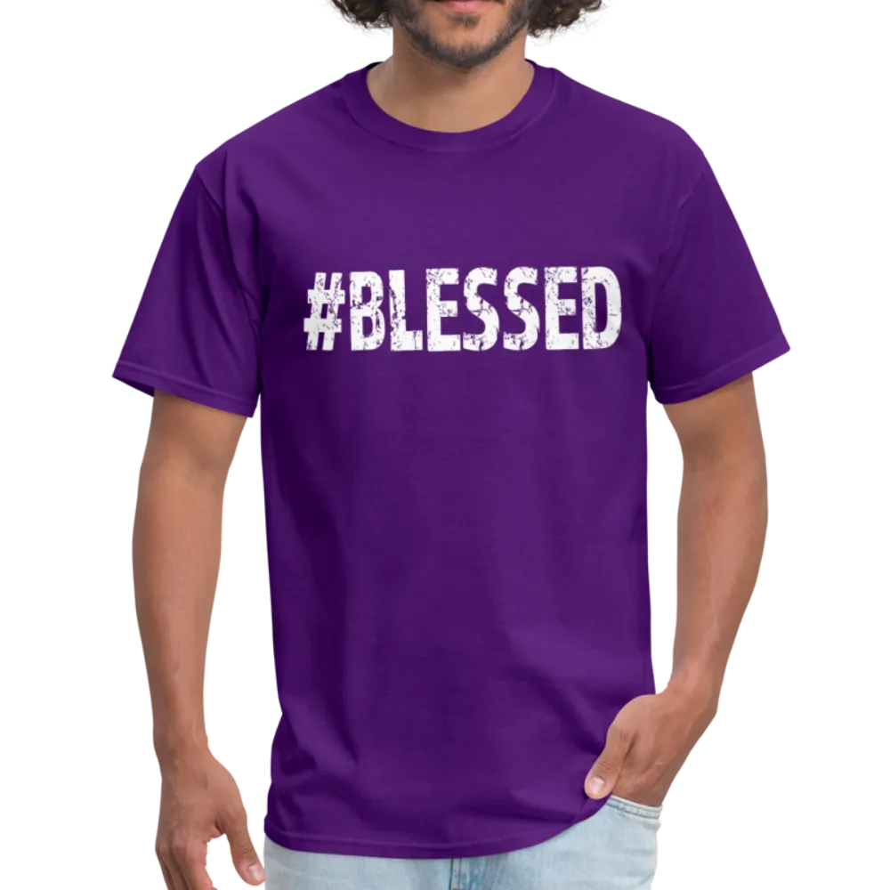 Men's T-Shirt, #Blessed Short Sleeve Graphic Tee